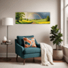 Lush Rainbow Meadow Living Room Demo