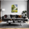 Lush Rainbow Meadow Living Room Demo