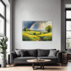 Lush Rainbow Meadow Living Room Demo