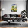Lush Rainbow Meadow Living Room Demo