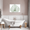 Lustrous Anthurium Leaf Bathroom Demo