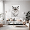 Luxurious Persian Cat Living Room Demo
