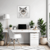 Luxurious Persian Cat Office Demo