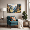 Majestic Mountain View Living Room Demo