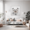 Maltese Silky Gaze Living Room Demo