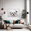 Maltese Silky Gaze Living Room Demo
