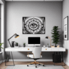 Mandala Clock Fantasy Art Office Demo