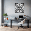 Mandala Clock Fantasy Art Office Demo