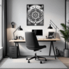 Mandala Clock Fantasy Art Office Demo