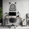 Mandala Clock Fantasy Art Office Demo