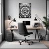 Mandala Clock Fantasy Art Office Demo