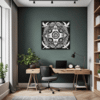 Mandala Clock Fantasy Art Office Demo