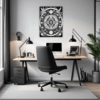 Mandala Clock Fantasy Art Office Demo