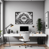 Mandala Clock Fantasy Art Office Demo