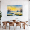 Meadow Frost at Dawn Dining Room Demo