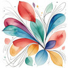 Minimalist Line Art with Abstract Shapes for Modern Decor