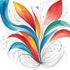 Minimalist Line Art with Abstract Shapes for Modern Decor