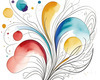 Minimalist Line Art with Abstract Shapes for Modern Decor