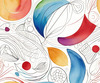 Minimalist Line Art with Abstract Shapes for Modern Decor