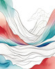 Minimalist Line Art with Abstract Shapes for Modern Decor