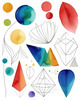 Minimalist Line Art with Abstract Shapes for Modern Decor
