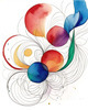 Minimalist Line Art with Abstract Shapes for Modern Decor
