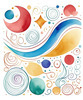 Minimalist Line Art with Abstract Shapes for Modern Decor