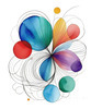 Minimalist Line Art with Abstract Shapes for Modern Decor