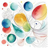 Minimalist Line Art with Abstract Shapes for Modern Decor