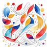 Minimalist Line Art with Abstract Shapes for Modern Decor