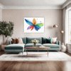Minimalist Abstract Shapes Living Room Demo