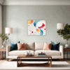Minimalist Abstract Shapes Living Room Demo