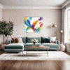 Minimalist Abstract Shapes Living Room Demo