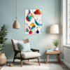 Minimalist Abstract Shapes Living Room Demo