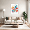Minimalist Abstract Shapes Living Room Demo
