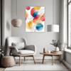 Minimalist Abstract Shapes Living Room Demo