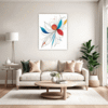 Minimalist Abstract Shapes Living Room Demo