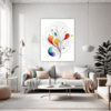 Minimalist Abstract Shapes Living Room Demo