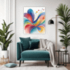 Minimalist Abstract Shapes Living Room Demo