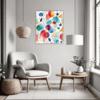 Minimalist Abstract Shapes Living Room Demo