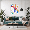 Minimalist Abstract Shapes Living Room Demo