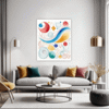Minimalist Abstract Shapes Living Room Demo