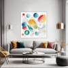 Minimalist Abstract Shapes Living Room Demo