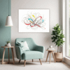 Minimalist Abstract Shapes Living Room Demo