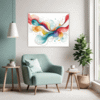 Minimalist Abstract Shapes Living Room Demo