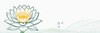 Simple Line Art of Lotus Flower Poised on Water
