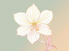 Fluid Line Art Suggesting Daffodil's Gentle Sway