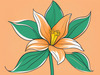 Fluid Line Art Suggesting Daffodil's Gentle Sway