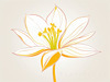 Fluid Line Art Suggesting Daffodil's Gentle Sway