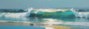 Minimalist Art of Blue Ocean Waves for Wall Decor